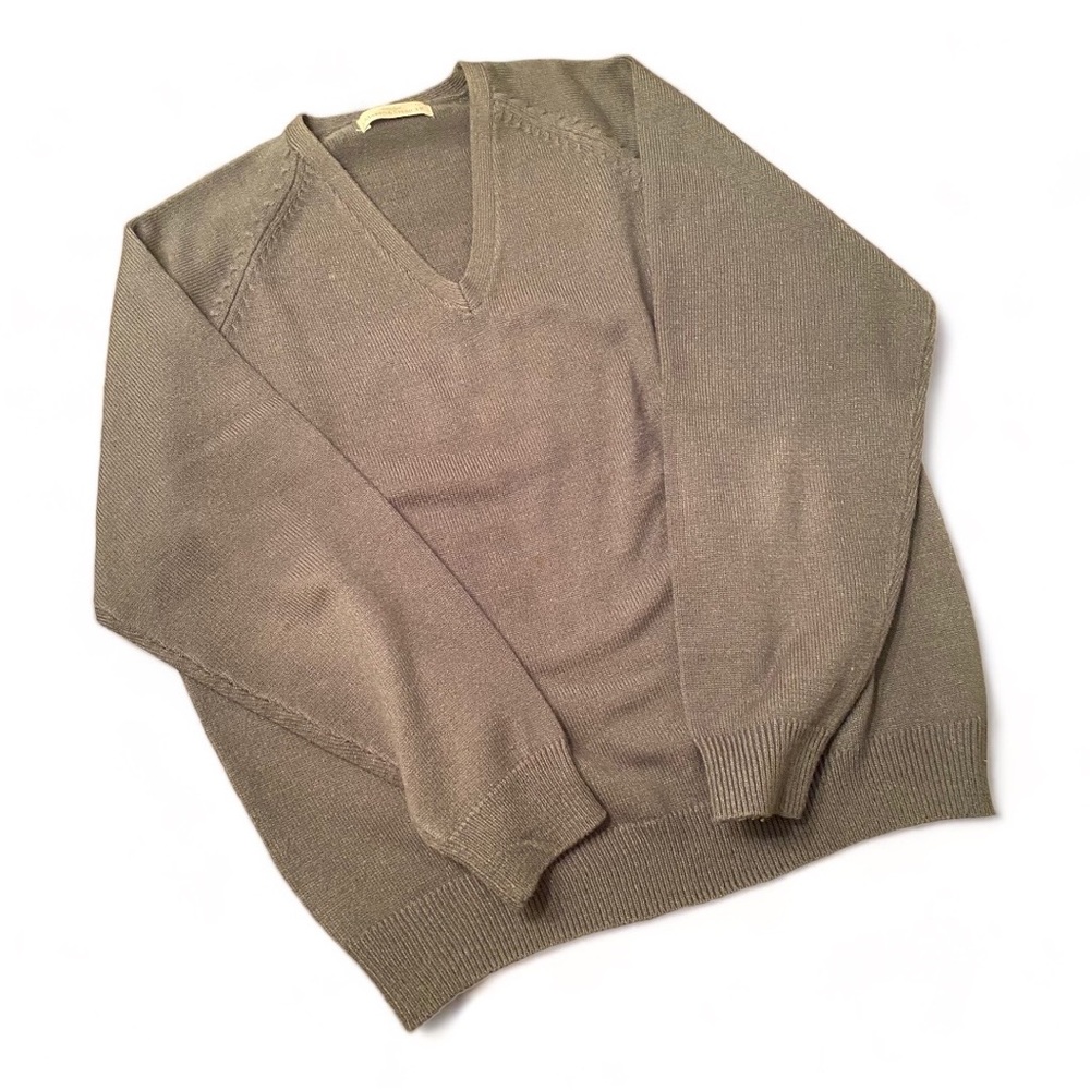 Marks and Spencer Vintage Green VNeck Pullover